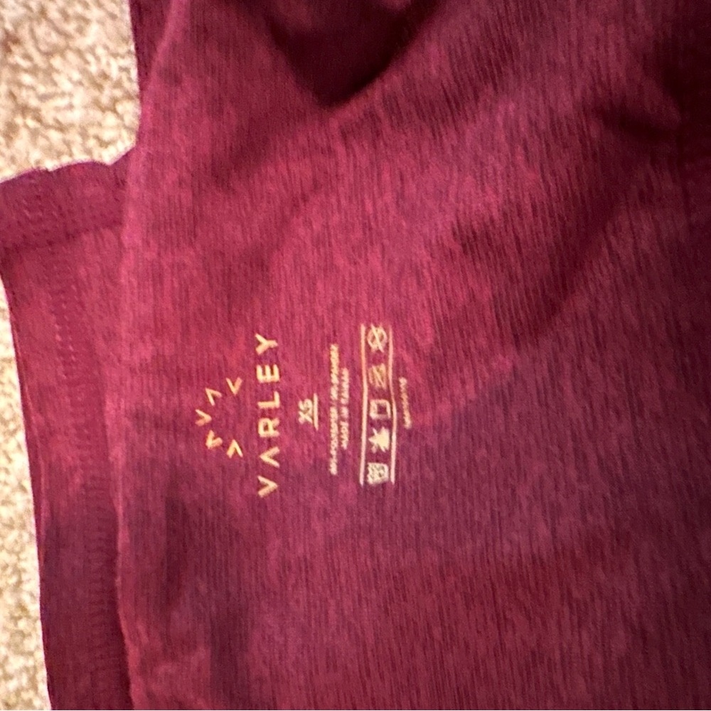 Varley Burgundy Leggings - Picture 2 of 2